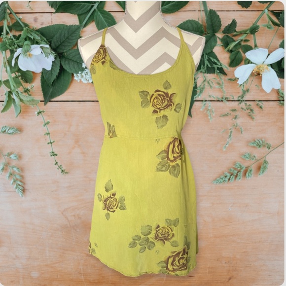 🌺 🎉!!!!Summer green floral dress - Picture 3 of 12